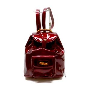 Gucci BackPack Bag BAMBOO Bordeaux
Enamel 1423455,